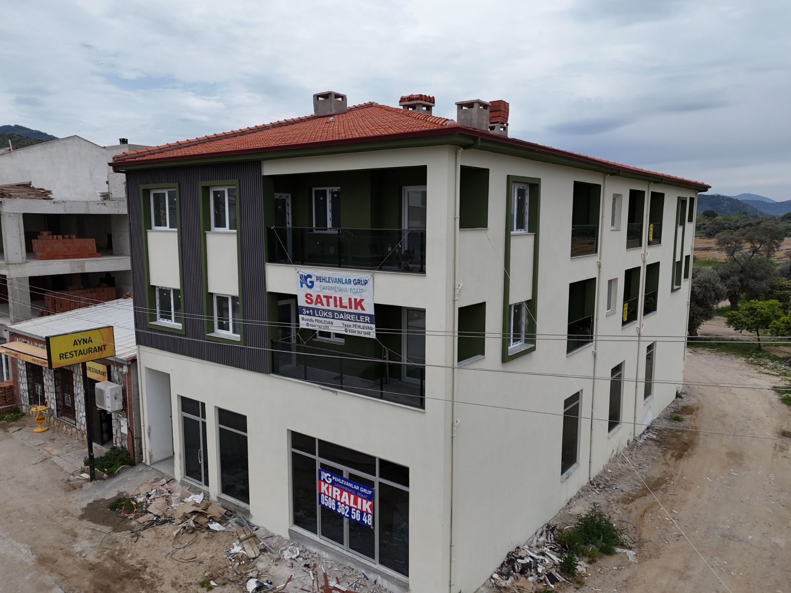 Milas Selimiye'de Sıfır 3+1 Daire ve Satılık Dükkan