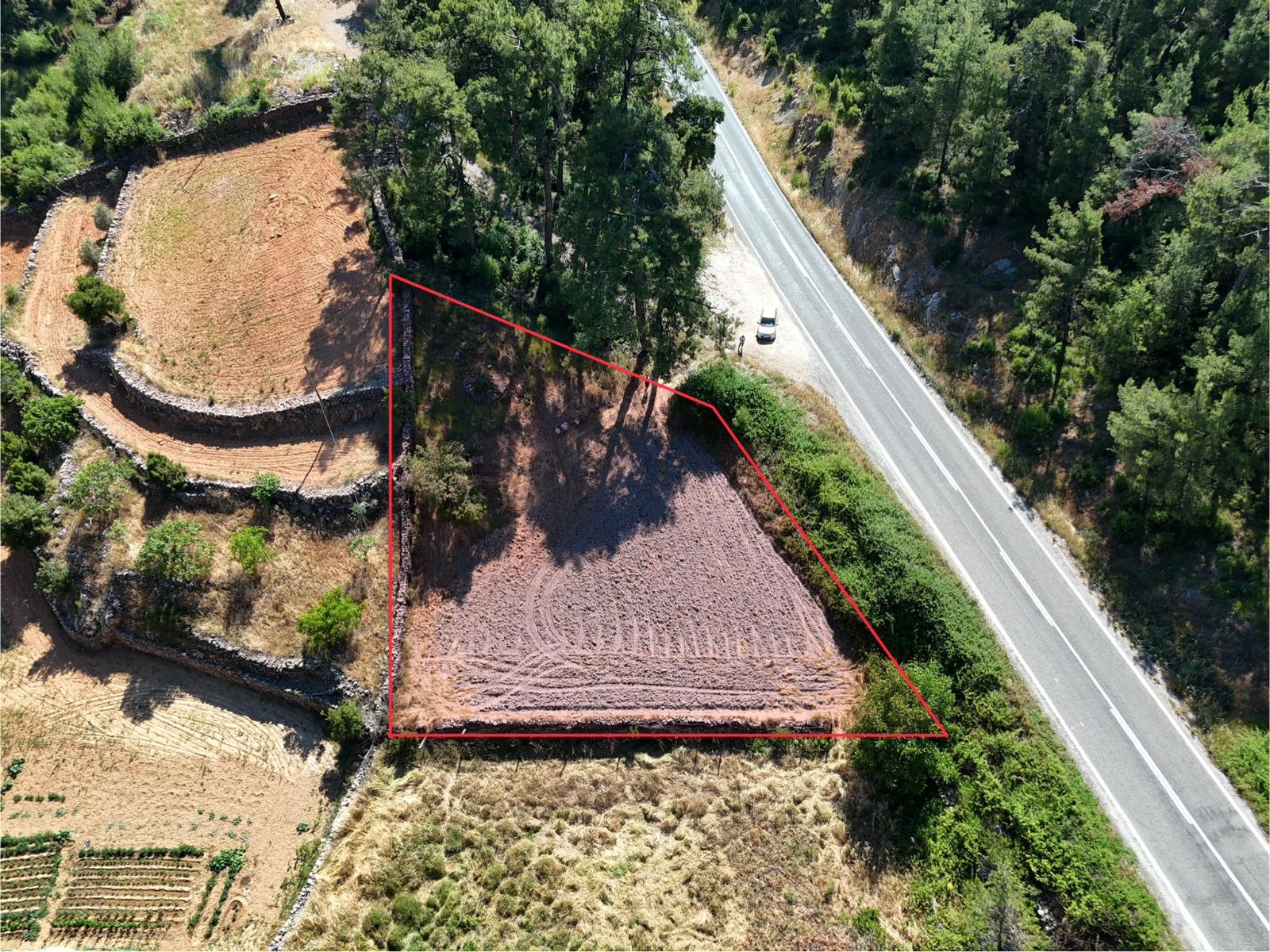 Akyaka & Akbük'e 15 Dk | Muğla Kıran'da 1188 m² Tarla